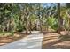Driveway leading to a beautiful home surrounded by trees at 2942 Seabrook Island Rd, Seabrook Island, SC 29455