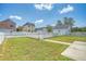 Fenced backyard with concrete patio and lush lawn at 307 Pimpernel St, Summerville, SC 29483
