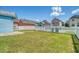 Fenced backyard with concrete patio and lush lawn at 307 Pimpernel St, Summerville, SC 29483