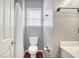 Clean bathroom with shower, toilet, and vanity at 307 Pimpernel St, Summerville, SC 29483