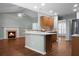 Kitchen with wood cabinets, stainless steel appliances, and an island at 5382 Westchester Pl, North Charleston, SC 29418