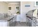 Stainless steel appliances and built-in grill highlight this outdoor kitchen at 643 Island Park Dr, Charleston, SC 29492