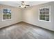 Bright bedroom with two large windows and ceiling fan at 105 Gambels Ln, Summerville, SC 29485