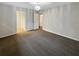 Spacious bedroom with chandelier, carpet, and access to closets at 105 Gambels Ln, Summerville, SC 29485