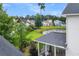 Backyard view with a pond, lush green space, and neighboring houses at 1617 Bowsprit Ct, Mount Pleasant, SC 29466