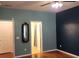 Spacious bedroom with two-tone walls and ensuite bathroom at 1708 Indaba Way, Charleston, SC 29414