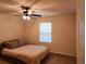 Simple bedroom with ceiling fan and window blinds at 1708 Indaba Way, Charleston, SC 29414