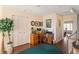 Upstairs office features built-in shelving and a charming work space at 1915 Marsh Oak Ln, Seabrook Island, SC 29455