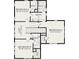 Second floor plan with three bedrooms, two baths, and a loft at 2038 Ironstone Aly # 17, Charleston, SC 29407