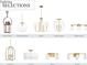 A lighting selection featuring a variety of fixtures for the front porch, island, dining area, powder room, primary bath, and stairway at 2038 Ironstone Aly # 17, Charleston, SC 29407