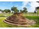 Image of a unique stone structure, possibly historical, set in a grassy area at 2038 Ironstone Aly # 17, Charleston, SC 29407