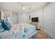 Comfortable bedroom with a king-size bed and coastal decor at 2262 Folly Rd # 2-K, Charleston, SC 29412