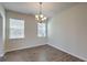 Dining room with hardwood floors and chandelier at 238 Wathen Dr, Goose Creek, SC 29445