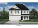 Two-story home with shingle siding, white garage door, and landscaping at 323 Hillman Trl Dr, Moncks Corner, SC 29461