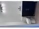 Modern bathroom with dark vanity and marble countertop at 3874 Srevir Rd, Johns Island, SC 29455