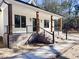 Front porch features brick columns,cable railing, and steps at 3874 Srevir Rd, Johns Island, SC 29455