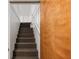 Carpeted stairs leading to the basement at 8626 Vistavia Rd, North Charleston, SC 29406