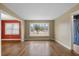 Living room with bay window and hardwood floors at 8626 Vistavia Rd, North Charleston, SC 29406