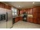 Modern kitchen with stainless steel appliances and ample cabinet space at 104 Pavilion St, Summerville, SC 29483