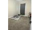 Bedroom with gray carpet, a bed, and a small desk at 106 Helena Park Dr Dr, Summerville, SC 29486