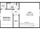 Floor plan of the second story with a loft and bedroom at 123 Leeward Lndg, Summerville, SC 29486