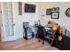 Functional home office with built-in shelving and a large desk at 123 Leeward Lndg, Summerville, SC 29486