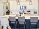 Modern kitchen with white cabinets and large island at 123 Leeward Lndg, Summerville, SC 29486