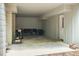 Covered patio with concrete floor and plenty of space at 1575 Tacky Point Rd, Wadmalaw Island, SC 29487