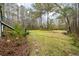 Landscaped yard with stone pathway and trees at 1575 Tacky Point Rd, Wadmalaw Island, SC 29487