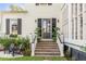 Brick steps leading to a double door entryway at 1750 Ion Ave, Sullivans Island, SC 29482