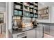 Well-equipped kitchen featuring ample storage and brick flooring at 1750 Ion Ave, Sullivans Island, SC 29482