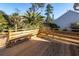 New Deck overlooking backyard with tropical landscaping at 1800 Palmetto Isle Dr, Mount Pleasant, SC 29466