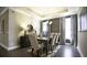 Elegant dining room with a chandelier and hardwood floors at 211 Bilge Rd, Ridgeville, SC 29472