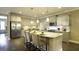 Modern kitchen with stainless steel appliances and an island at 211 Bilge Rd, Ridgeville, SC 29472