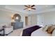 Main bedroom with dresser and ceiling fan at 213 Bilge Rd, Ridgeville, SC 29472