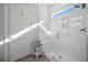 Clean and bright walk-in shower with built-in bench and window at 274 Tupelo Lake Dr, Summerville, SC 29486