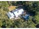 Aerial view of a home with a pool and landscaped yard at 3365 Westphal Dr, Johns Island, SC 29455