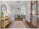 Bright entryway with hardwood floors and view to living room at 3365 Westphal Dr, Johns Island, SC 29455