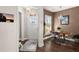 Bright entryway with a view into the kitchen and breakfast nook at 487 Switchgrass Dr, Summerville, SC 29486