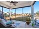 Relaxing screened porch overlooking backyard and community at 487 Switchgrass Dr, Summerville, SC 29486