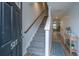Bright entryway with carpeted stairs and tasteful decor at 523 Truman Dr, Goose Creek, SC 29445