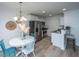 Modern kitchen with stainless steel appliances and white cabinets at 523 Truman Dr, Goose Creek, SC 29445