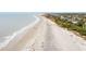Aerial view of beach with people walking and sitting at 58 Grand Pavilion Blvd, Isle of Palms, SC 29451