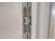 Close up of modern door hinge at 58 Grand Pavilion Blvd, Isle of Palms, SC 29451