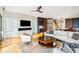Open concept living room with ocean view at 58 Grand Pavilion Blvd, Isle of Palms, SC 29451