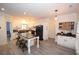 Modern kitchen with island, stainless steel appliances, and butcher block counters at 8245 Governors Walk, North Charleston, SC 29418