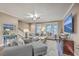 Bright and airy living room with ample seating and large windows at 8382 Camp Gregg Ln, North Charleston, SC 29418