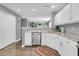 Modern kitchen featuring white cabinets, granite countertops, and a dishwasher at 8646 Grassy Oak Trl, North Charleston, SC 29420