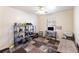 Bedroom with window, carpet, and shelving unit at 9609 Crosscut Dr, Ladson, SC 29456