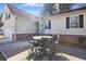 Outdoor patio with round table and chairs at 9609 Crosscut Dr, Ladson, SC 29456